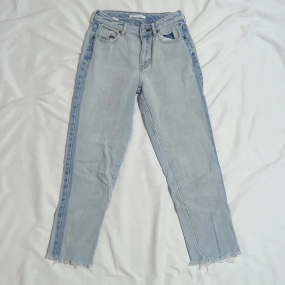Pacsun Two-Tone Mom Jean, Color Blue Size 23 - Picture 1 of 15